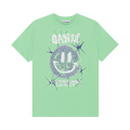 GANNI Light Jersey Smiley Relaxed T-Shirt "Peapod"