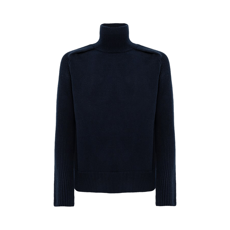 Jil Sander Crewneck Long-Sleeve Sweater "Navy"