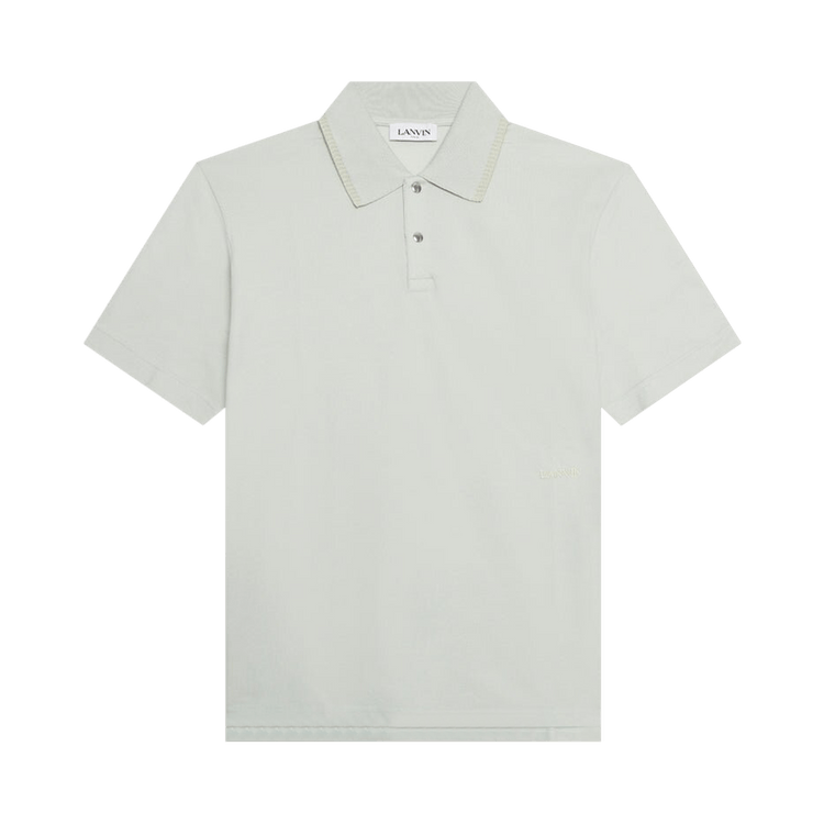 Lanvin Logo Embroidered Polo "Sage"