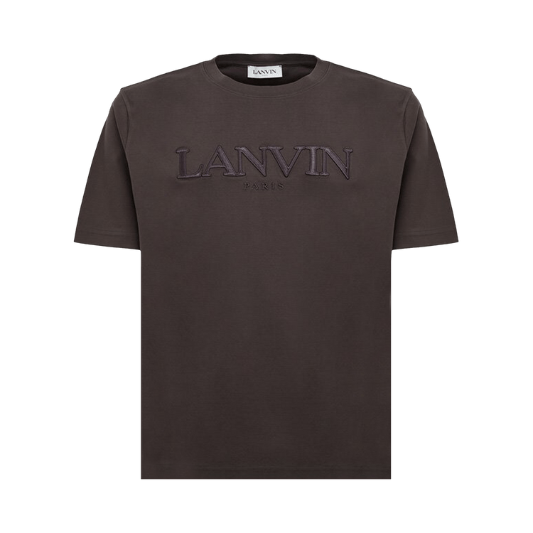 Lanvin Paris Embroidered T-Shirt "Ebony"