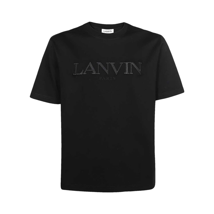 Lanvin Tonal Embroidered T-Shirt "Black"