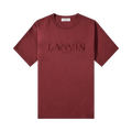 Lanvin Tonal Embroidered T-Shirt "Burgundy"