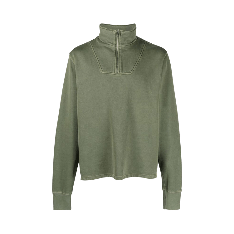 Les Tien Half Zip Yacht Pullover "Washed Spruce"