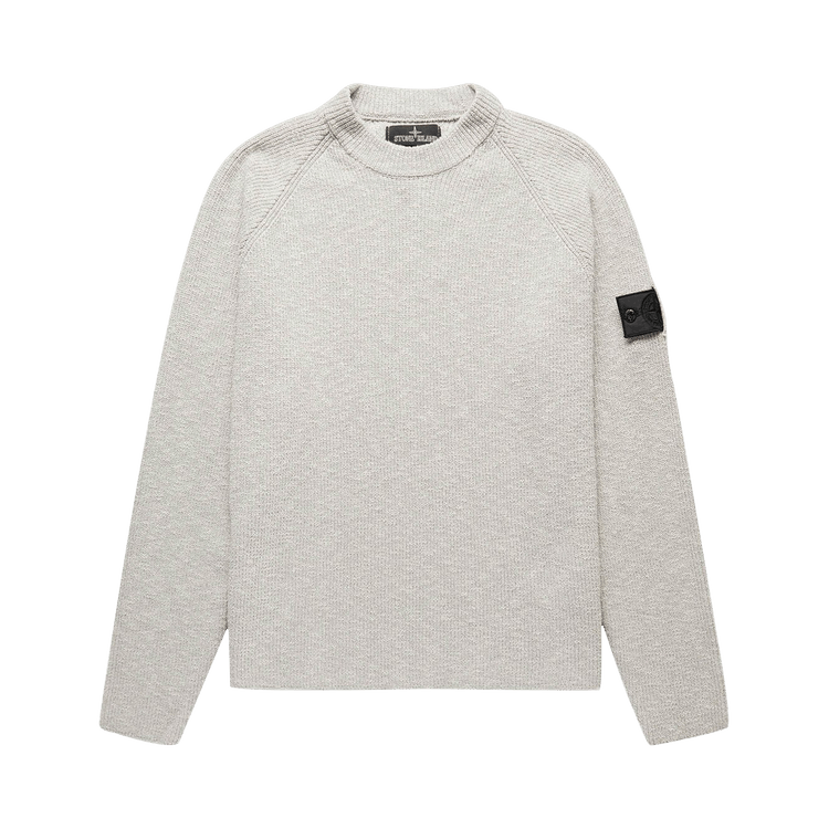 Stone Island Shadow Project Logo Patch Knitted Jumper "Grey"