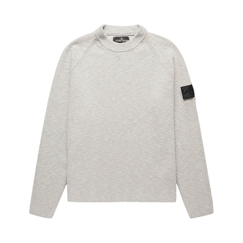 Stone Island Shadow Project Logo Patch Knitted Jumper "Grey"
