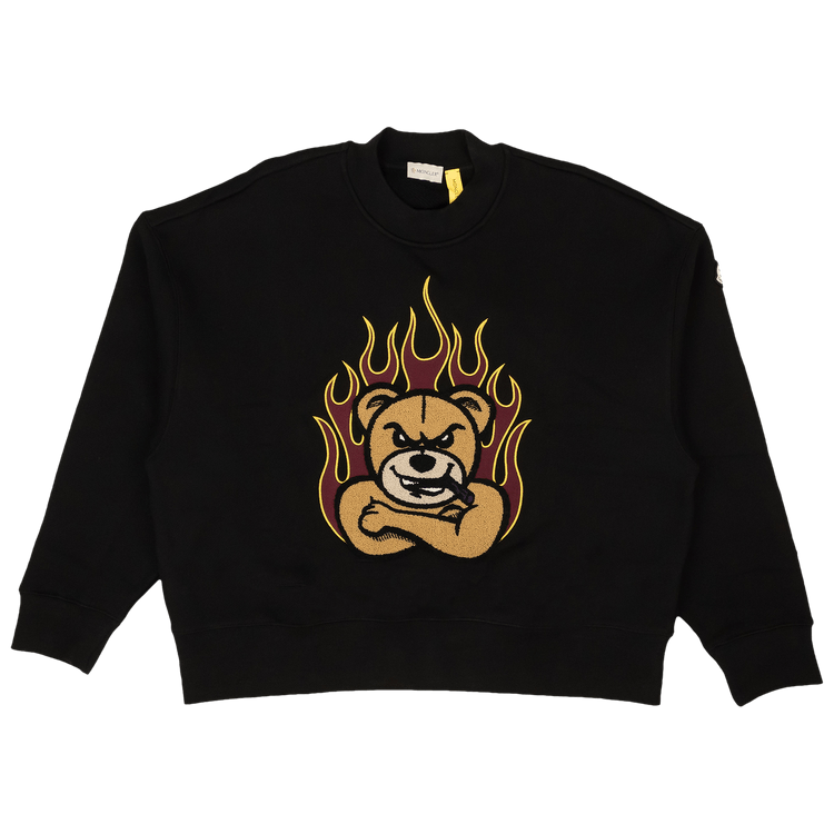 Moncler Genius x Palm Angels Bear Crewneck Sweatshirt "Black"