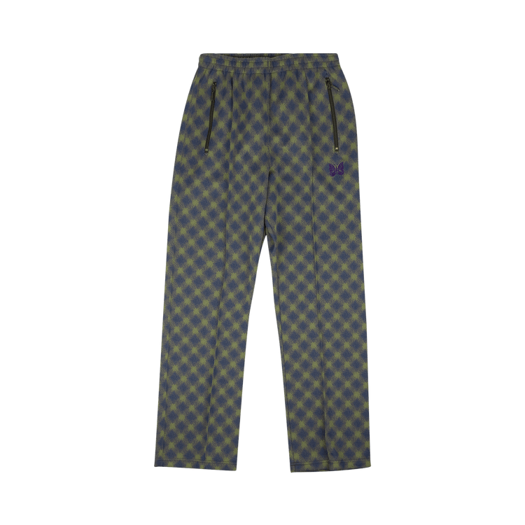 Needles Monogram Jacquard Classic Track Pants "Blue/Olive"