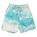 Nahmias Silk Cloud Design Shorts "Blue"