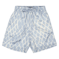 Nahmias Swish Print Silk Shorts "Blue"