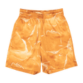 Nahmias Miracle Tie Dye Silk Shorts "Orange"