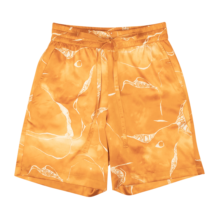 Nahmias Miracle Tie Dye Silk Shorts "Orange"