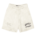 Nahmias Miracle Academy Graphic Print Silk Shorts "White"