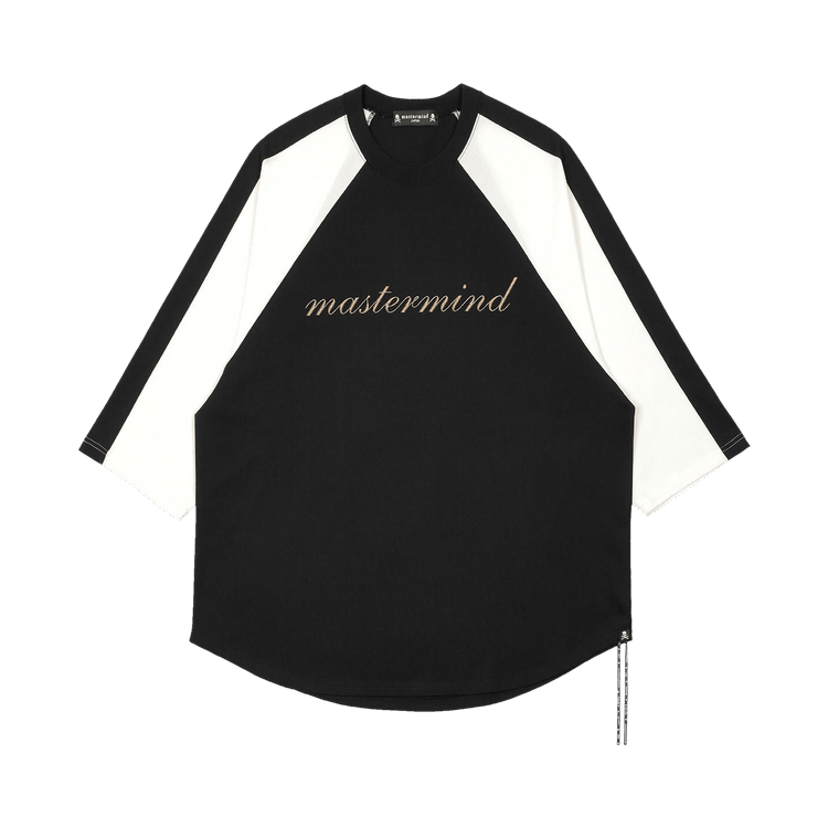 Mastermind Embroidered Baseball Tee "Black/White"