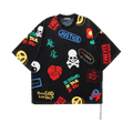 Mastermind All Over Design Velour Tee "Multicolor"