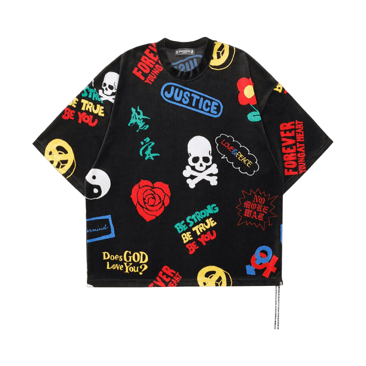 Mastermind All Over Design Velour Tee "Multicolor"