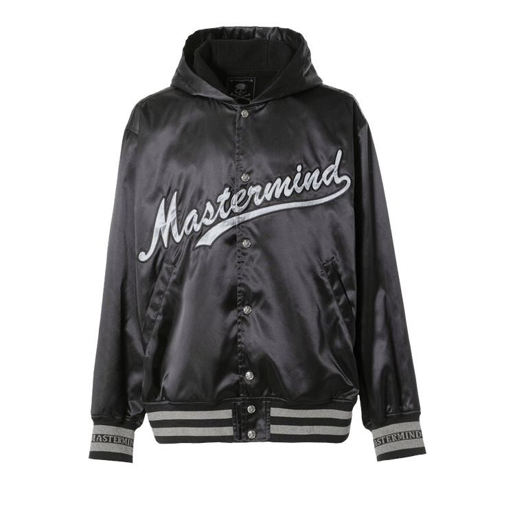 Mastermind Hooded Varsity Jacket "Black"