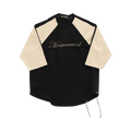 Mastermind World Embroidered Baseball Tee "Black/Greige"