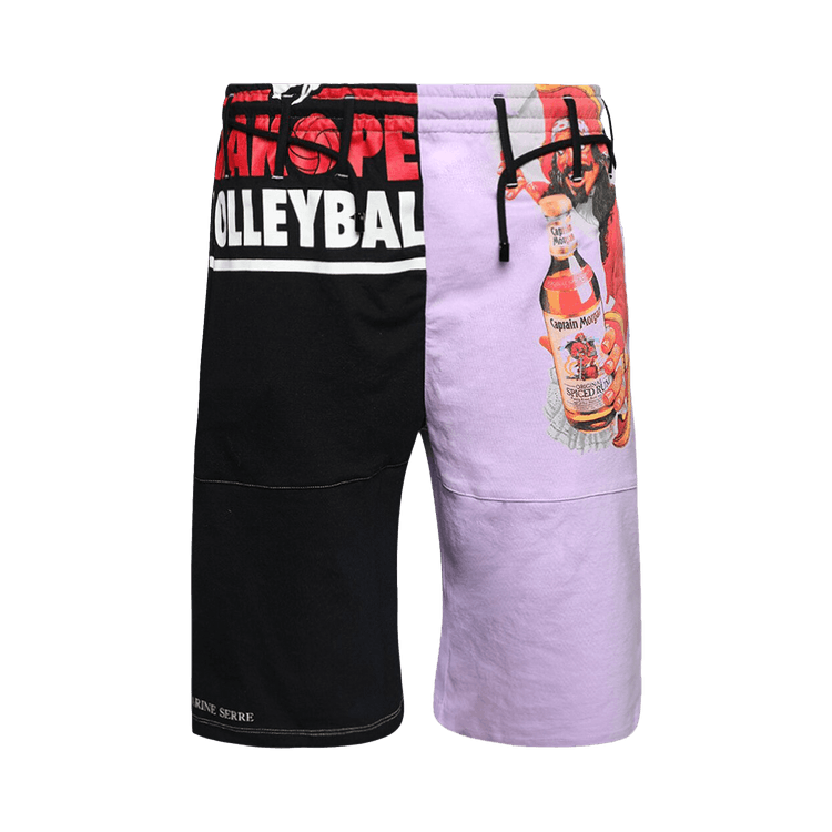 Marine Serre Regenerated T-Shirts Graphic Short "Lilac Breeze"
