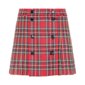 Miu Miu Plaid Skirt "Red"