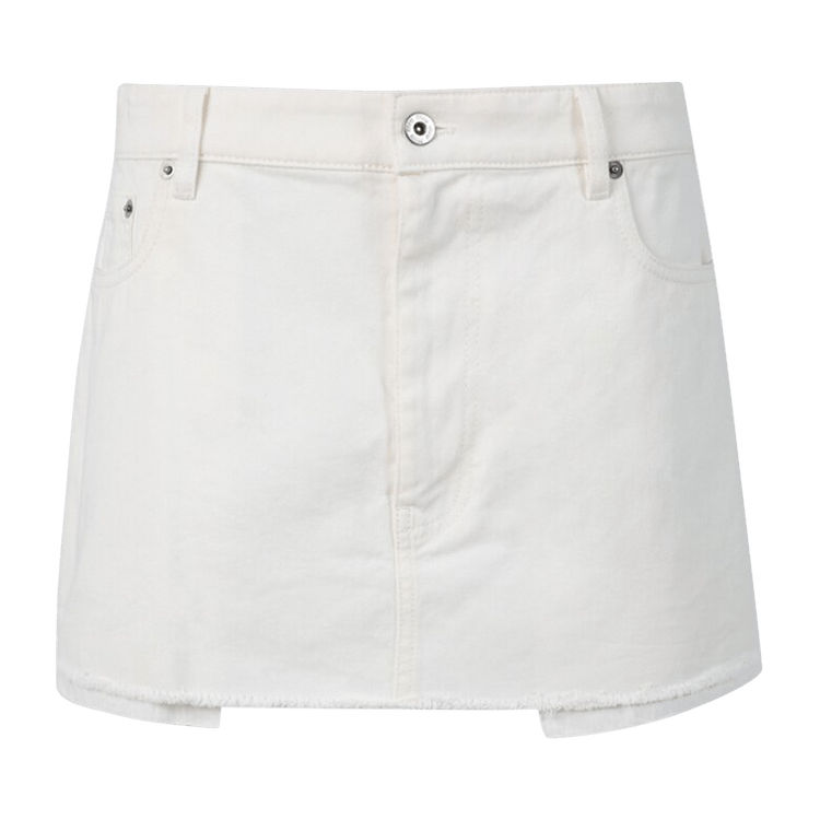 Miu Miu Denim Mini Skirt "White"