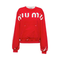 Miu Miu Felpa Logo Jumpers "Red"