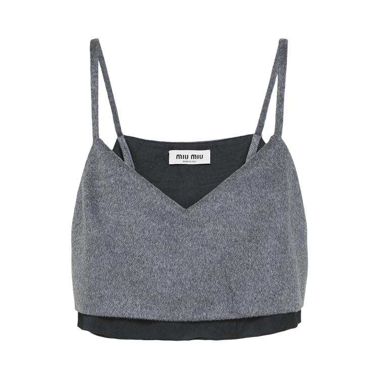 Miu Miu Velour Top "Grey"