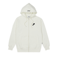 Palace Felt P Zip Hood "White"