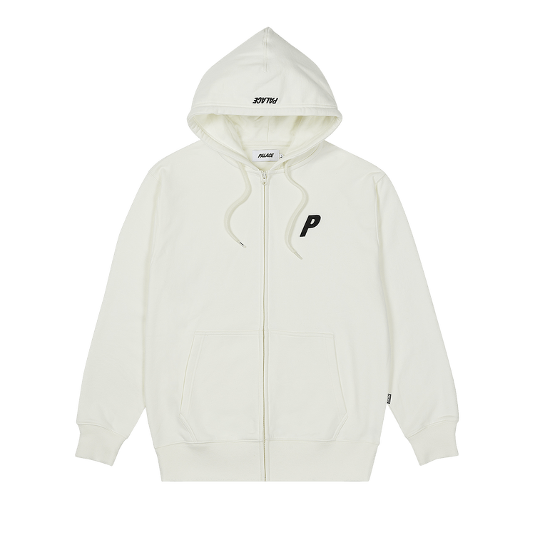 Palace Felt P Zip Hood "White"