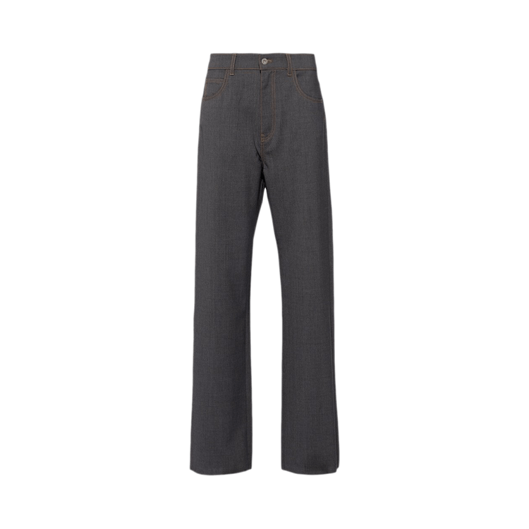 Miu Miu Light Wool Pants "Slate Grey"