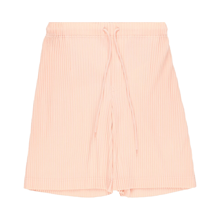 Homme Plissé Issey Miyake Color Pleats Shorts "Peach Red"