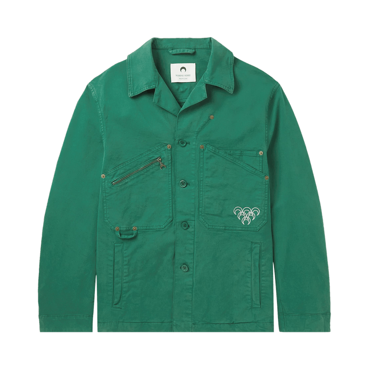 Marine Serre Workwear Jacket "Evergreen"