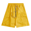 Rick Owens Leather Shorts "Lemon"