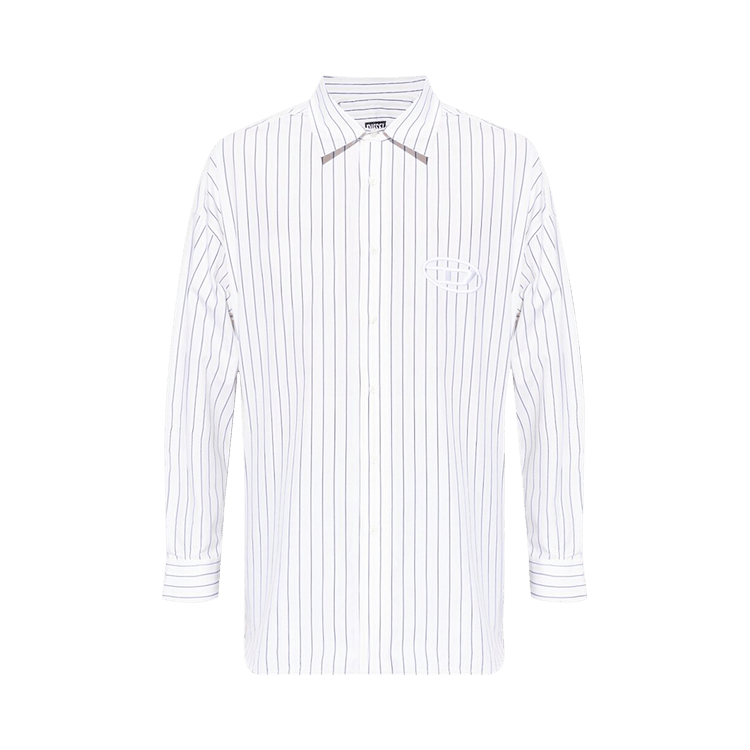 Diesel S Doubly Stripe Shirt "White/Yellow"