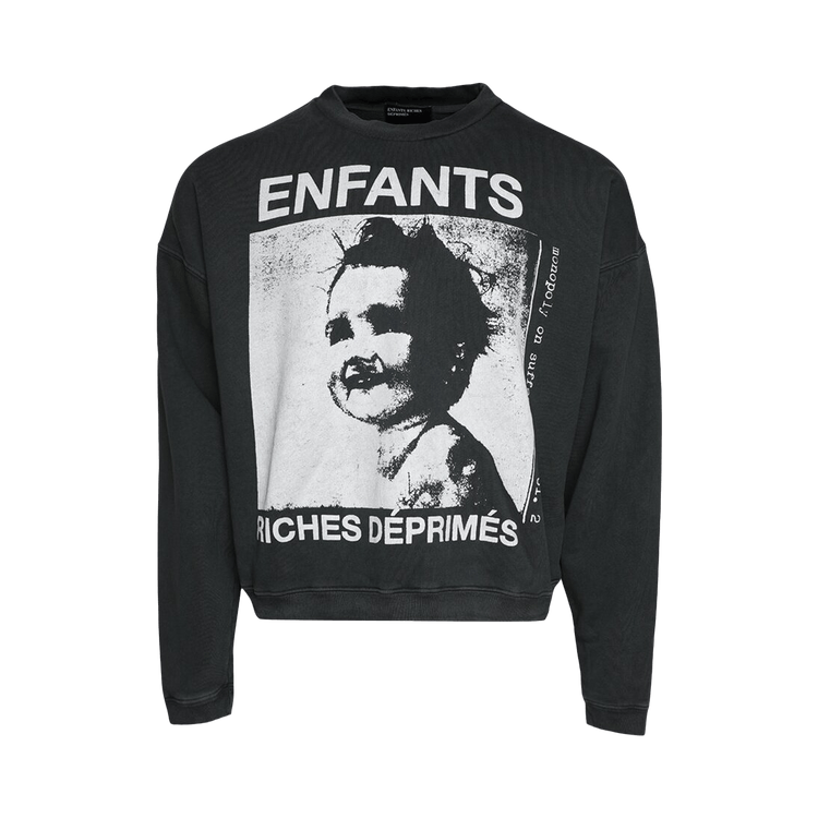 Enfants Riches Déprimés Crewneck Sweatshirt "Black/White"