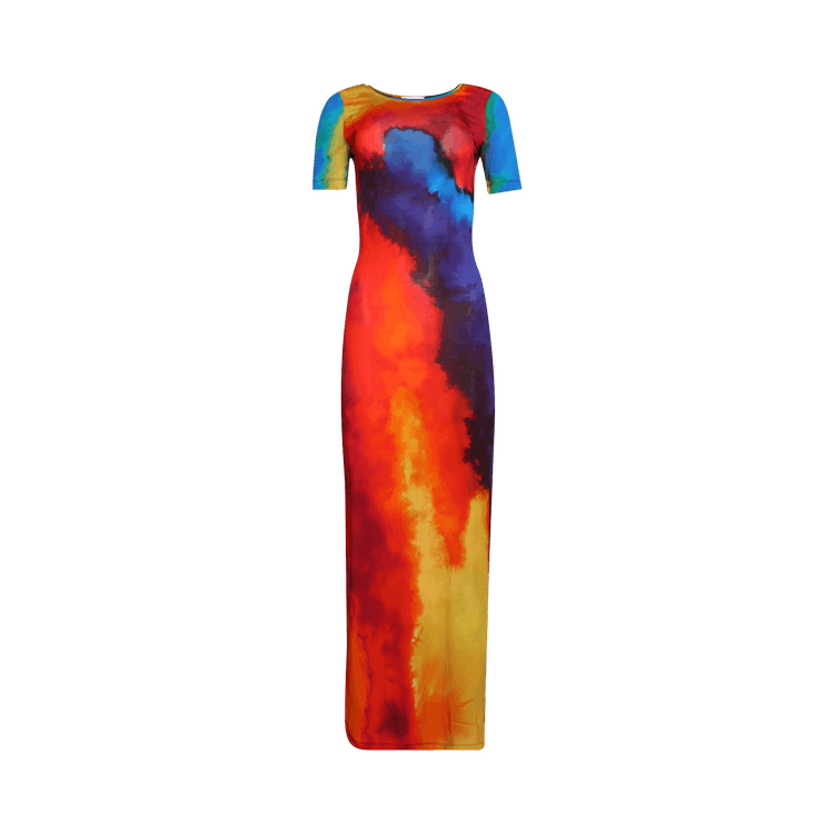 Rabanne Robe Long Dress "Plastic Art"