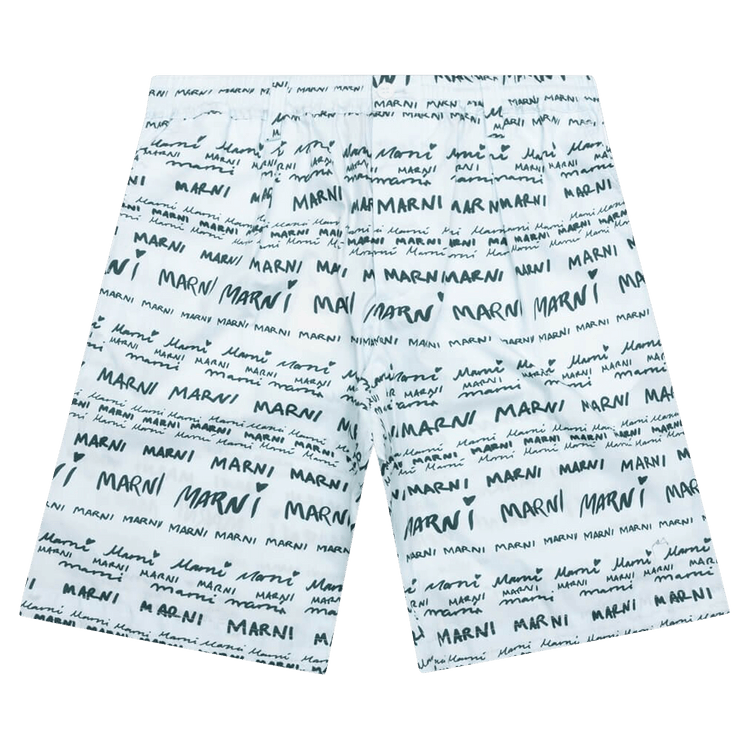 Marni Drawstring Bermuda Pants "Arctic"