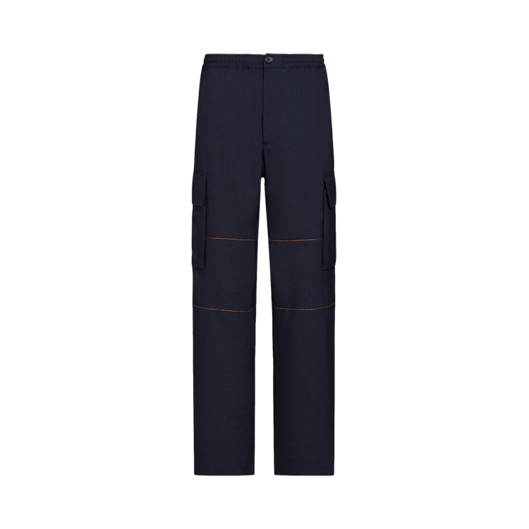 Marni Drawstring Cargo Pants "Blue/Black"