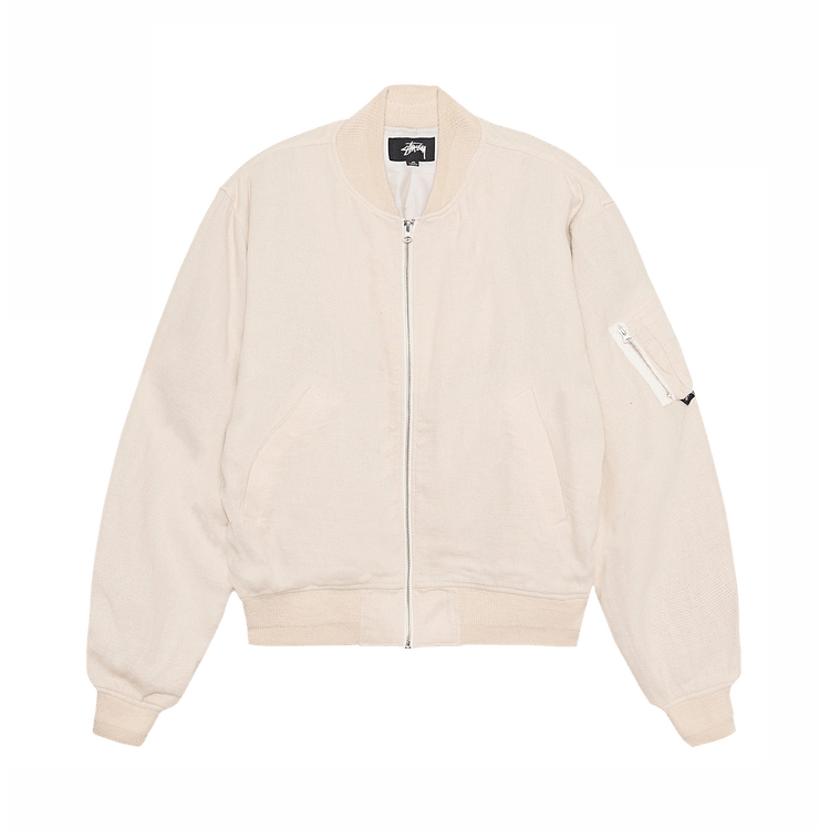 Stussy Linen Beach Bomber "Natural"