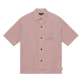 Stussy Wrinkly Gingham Short-Sleeve Shirt "Dusty Rose"