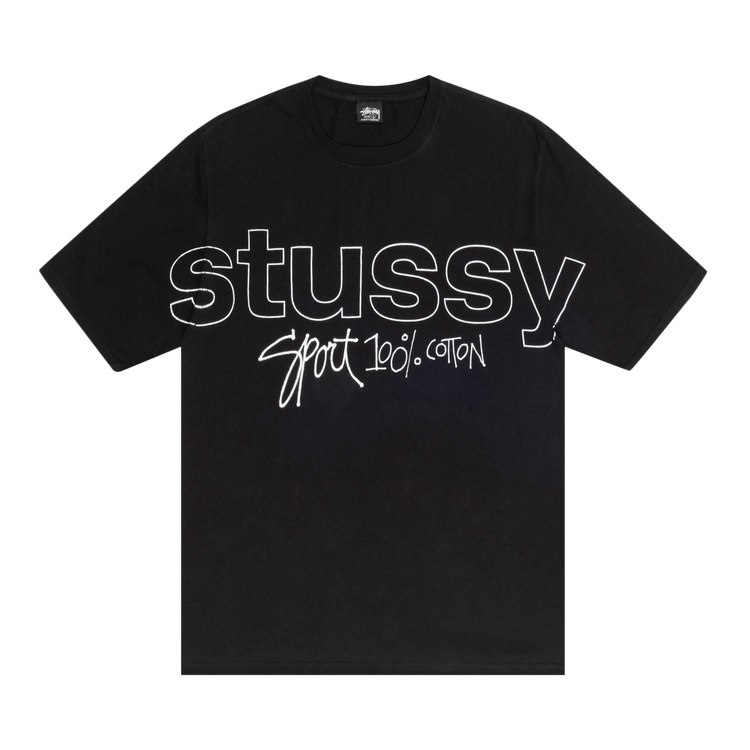 Stussy Sport 100% Pigment Dyed Tee "Black"