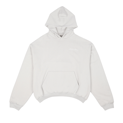 Bricks & Wood Script Logo Hoodie "Grey"