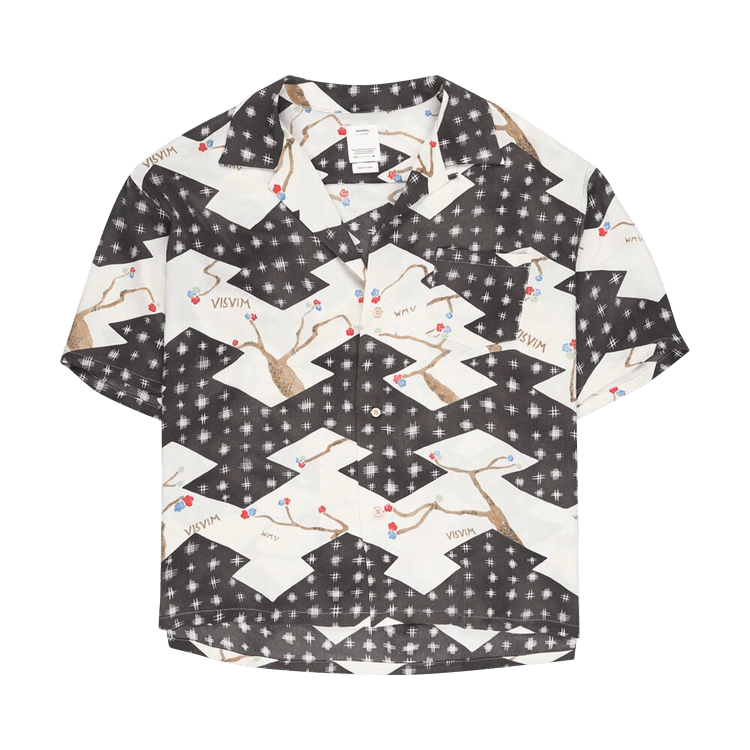 Visvim Crosby Short-Sleeve Silk Shirt "Black"