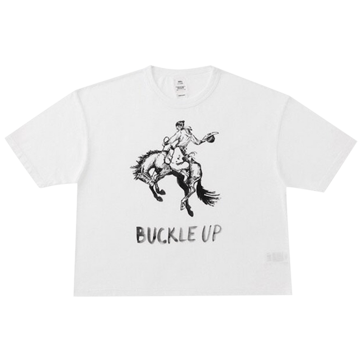 Visvim Jumbo Short-Sleeve Buckle Up T-Shirt "White"