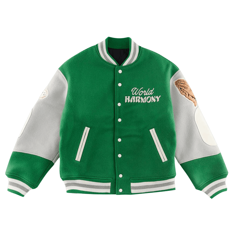 SAINT Mxxxxxx Pigeon Varsity Jacket "Green"