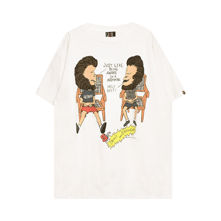 SAINT Mxxxxxx Hvn & Hell Tee "White"