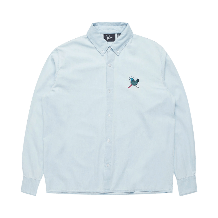 Parra Annoyed Chicken Shirt "Bleached Denim"