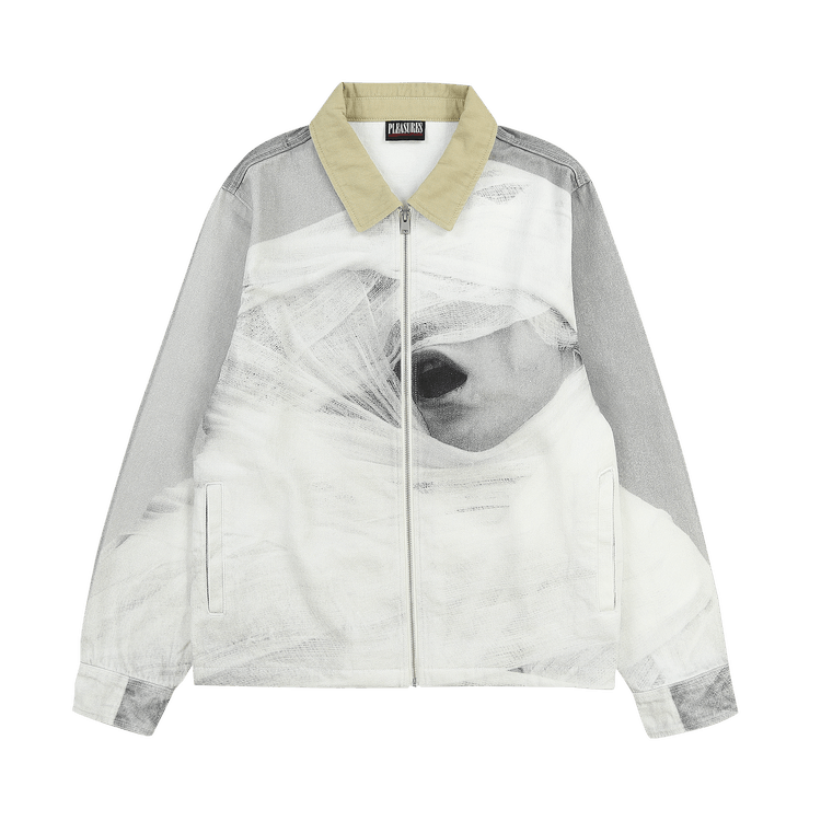 Pleasures Gauze Work Jacket "Grey"