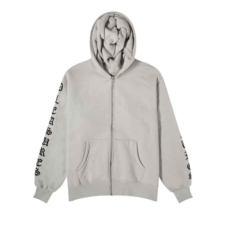 Pleasures Zip Up Hoodie "Grey"