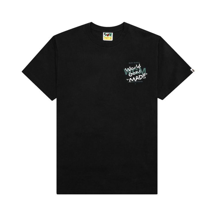 BAPE Woodland Camo WGM Ape Head Tee "Black"