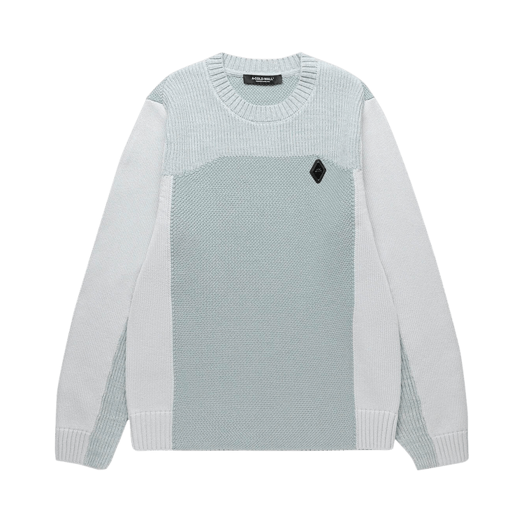 A-Cold-Wall* Contrast Tech Knit Crewneck "Iceberg Blue"